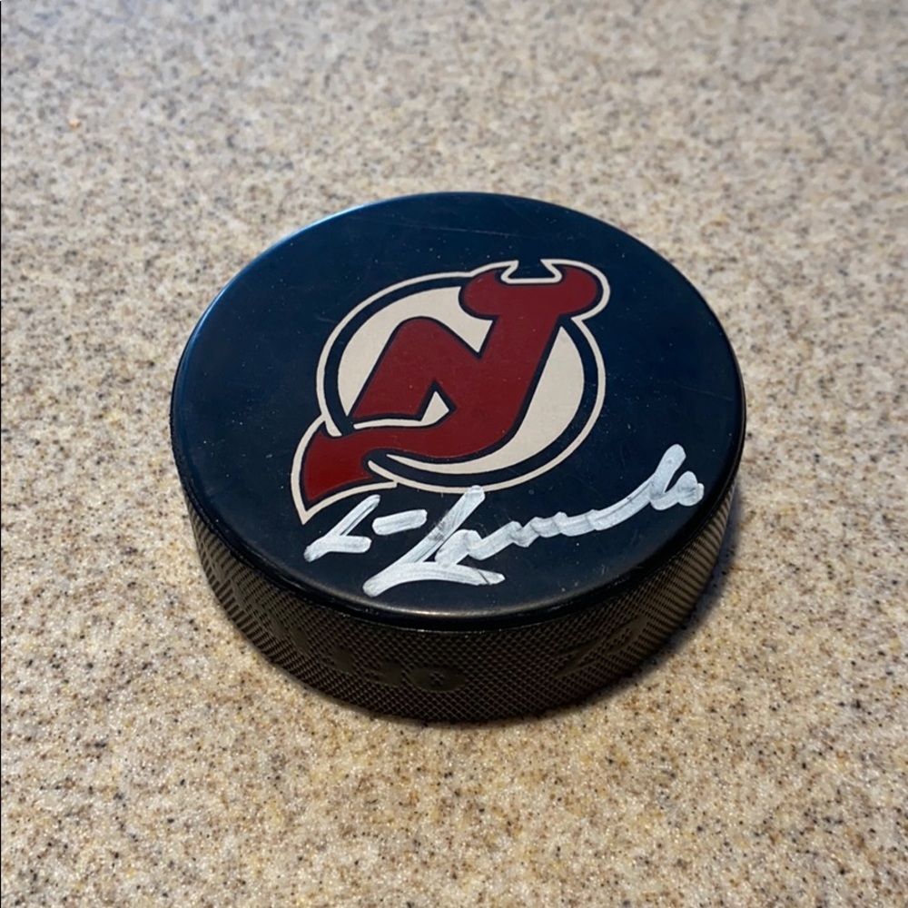 Authentic Lou Lamoriello signed Puck